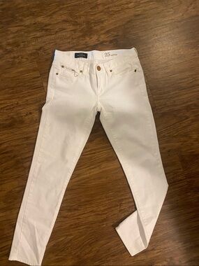 J.Crew white jeans, 25 ankle